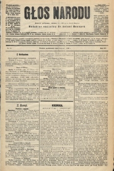 Głos Narodu : dziennik polityczny, założony w r. 1893 przez Józefa Rogosza (wydanie poranne). 1906, nr 10