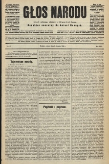 Głos Narodu : dziennik polityczny, założony w r. 1893 przez Józefa Rogosza (wydanie wieczorne). 1906, nr 13