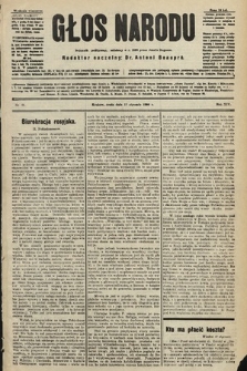 Głos Narodu : dziennik polityczny, założony w r. 1893 przez Józefa Rogosza (wydanie wieczorne). 1906, nr 28