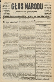 Głos Narodu : dziennik polityczny, założony w r. 1893 przez Józefa Rogosza (wydanie wieczorne). 1906, nr 37