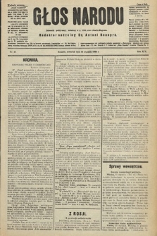 Głos Narodu : dziennik polityczny, założony w r. 1893 przez Józefa Rogosza (wydanie poranne). 1906, nr 42
