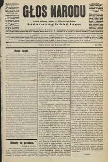 Głos Narodu : dziennik polityczny, założony w r. 1893 przez Józefa Rogosza (wydanie wieczorne). 1906, nr 43