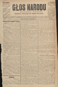 Głos Narodu : dziennik polityczny, założony w r. 1893 przez Józefa Rogosza (wydanie poranne). 1906, nr 85