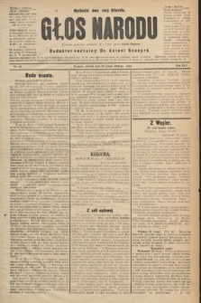 Głos Narodu : dziennik polityczny, założony w r. 1893 przez Józefa Rogosza (wydanie poranne). 1906, nr 88