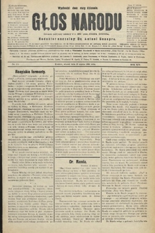 Głos Narodu : dziennik polityczny, założony w r. 1893 przez Józefa Rogosza (wydanie wieczorne). 1906, nr 124