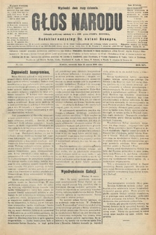 Głos Narodu : dziennik polityczny, założony w r. 1893 przez Józefa Rogosza (wydanie wieczorne). 1906, nr 128
