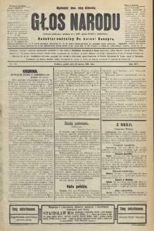 Głos Narodu : dziennik polityczny, założony w r. 1893 przez Józefa Rogosza (wydanie poranne). 1906, nr 142