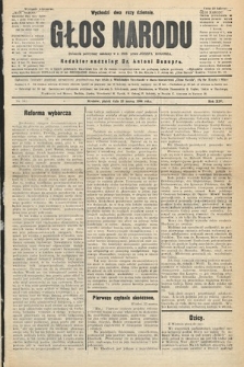 Głos Narodu : dziennik polityczny, założony w r. 1893 przez Józefa Rogosza (wydanie wieczorne). 1906, nr 142
