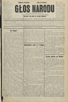 Głos Narodu : dziennik polityczny, założony w r. 1893 przez Józefa Rogosza (wydanie wieczorne). 1906, nr 157