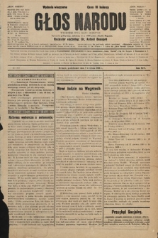 Głos Narodu : dziennik polityczny, założony w r. 1893 przez Józefa Rogosza (wydanie wieczorne). 1906, nr 173