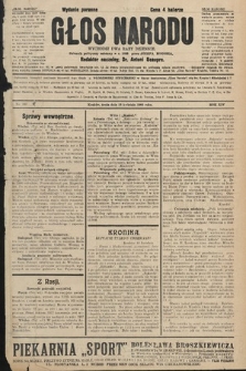 Głos Narodu : dziennik polityczny, założony w r. 1893 przez Józefa Rogosza (wydanie poranne). 1906, nr 186