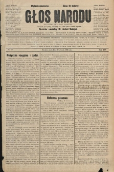 Głos Narodu : dziennik polityczny, założony w r. 1893 przez Józefa Rogosza (wydanie wieczorne). 1906, nr 187