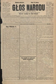 Głos Narodu : dziennik polityczny, założony w r. 1893 przez Józefa Rogosza (wydanie wieczorne). 1906, nr 189