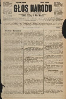 Głos Narodu : dziennik polityczny, założony w r. 1893 przez Józefa Rogosza (wydanie poranne). 1906, nr 190