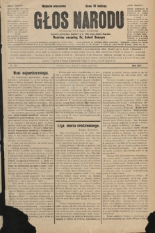 Głos Narodu : dziennik polityczny, założony w r. 1893 przez Józefa Rogosza (wydanie wieczorne). 1906, nr 192