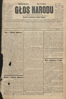 Głos Narodu : dziennik polityczny, założony w r. 1893 przez Józefa Rogosza (wydanie wieczorne). 1906, nr 193
