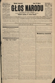 Głos Narodu : dziennik polityczny, założony w r. 1893 przez Józefa Rogosza (wydanie wieczorne). 1906, nr 204