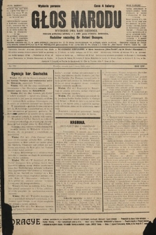 Głos Narodu : dziennik polityczny, założony w r. 1893 przez Józefa Rogosza (wydanie poranne). 1906, nr 210