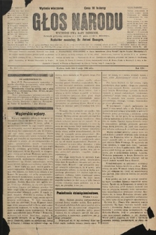 Głos Narodu : dziennik polityczny, założony w r. 1893 przez Józefa Rogosza (wydanie wieczorne). 1906, nr 213