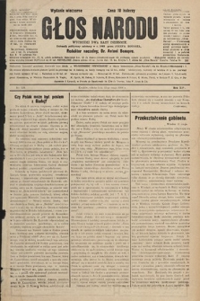 Głos Narodu : dziennik polityczny, założony w r. 1893 przez Józefa Rogosza (wydanie wieczorne). 1906, nr 229