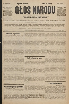 Głos Narodu : dziennik polityczny, założony w r. 1893 przez Józefa Rogosza (wydanie wieczorne). 1906, nr 232