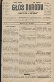 Głos Narodu : dziennik polityczny, założony w r. 1893 przez Józefa Rogosza (wydanie wieczorne). 1906, nr 242