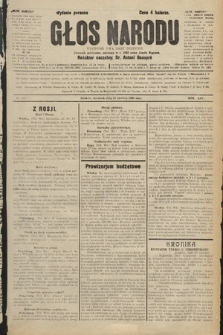 Głos Narodu : dziennik polityczny, założony w r. 1893 przez Józefa Rogosza (wydanie poranne). 1906, nr 307