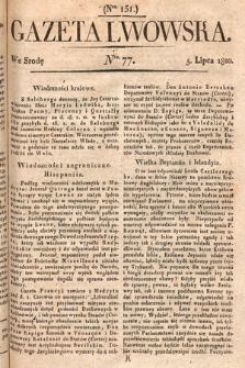 Gazeta Lwowska. 1820, nr 77