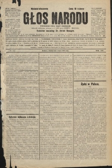 Głos Narodu : dziennik polityczny, założony w r. 1893 przez Józefa Rogosza (wydanie wieczorne). 1906, nr 315