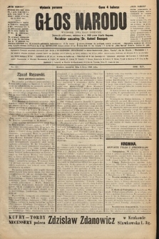 Głos Narodu : dziennik polityczny, założony w r. 1893 przez Józefa Rogosza (wydanie poranne). 1906, nr 318