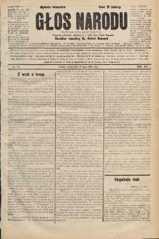 Głos Narodu : dziennik polityczny, założony w r. 1893 przez Józefa Rogosza (wydanie wieczorne). 1906, nr 332