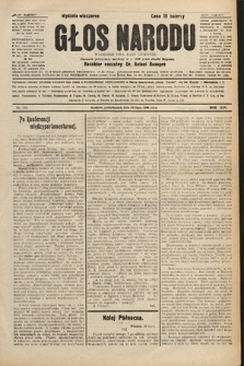 Głos Narodu : dziennik polityczny, założony w r. 1893 przez Józefa Rogosza (wydanie wieczorne). 1906, nr 363