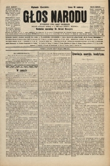 Głos Narodu : dziennik polityczny, założony w r. 1893 przez Józefa Rogosza (wydanie wieczorne). 1906, nr 381