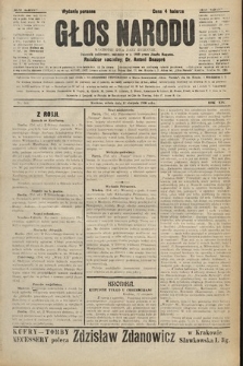 Głos Narodu : dziennik polityczny, założony w r. 1893 przez Józefa Rogosza (wydanie poranne). 1906, nr 384