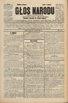 Głos Narodu : dziennik polityczny, założony w r. 1893 przez Józefa Rogosza (wydanie poranne). 1906, nr 389