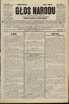 Głos Narodu : dziennik polityczny, założony w r. 1893 przez Józefa Rogosza (wydanie poranne). 1906, nr 395