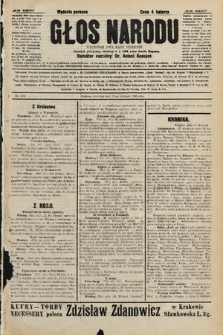 Głos Narodu : dziennik polityczny, założony w r. 1893 przez Józefa Rogosza (wydanie poranne). 1906, nr 404