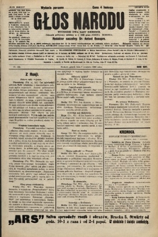 Głos Narodu : dziennik polityczny, założony w r. 1893 przez Józefa Rogosza (wydanie poranne). 1906, nr 432