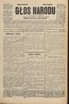 Głos Narodu : dziennik polityczny, założony w r. 1893 przez Józefa Rogosza (wydanie wieczorne). 1906, nr 437