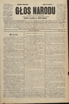 Głos Narodu : dziennik polityczny, założony w r. 1893 przez Józefa Rogosza (wydanie wieczorne). 1906, nr 443