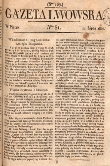 Gazeta Lwowska. 1820, nr 81