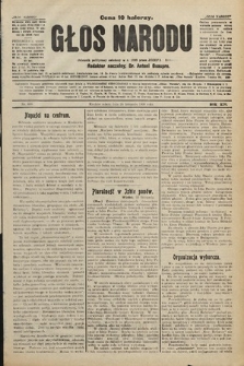 Głos Narodu : dziennik polityczny, założony w r. 1893 przez Józefa Rogosza. 1906, nr 498