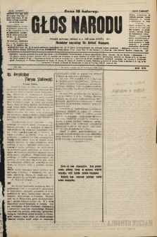 Głos Narodu : dziennik polityczny, założony w r. 1893 przez Józefa Rogosza. 1906, nr 500