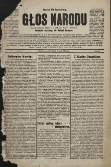 Głos Narodu : dziennik polityczny, założony w r. 1893 przez Józefa Rogosza. 1907, nr 3