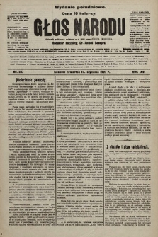 Głos Narodu : dziennik polityczny, założony w r. 1893 przez Józefa Rogosza (wydanie poranne). 1907, nr 24