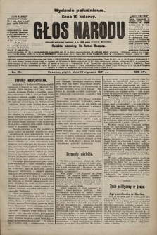 Głos Narodu : dziennik polityczny, założony w r. 1893 przez Józefa Rogosza (wydanie poranne). 1907, nr 26