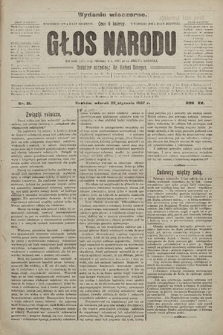 Głos Narodu : dziennik polityczny, założony w r. 1893 przez Józefa Rogosza (wydanie wieczorne). 1907, nr 31