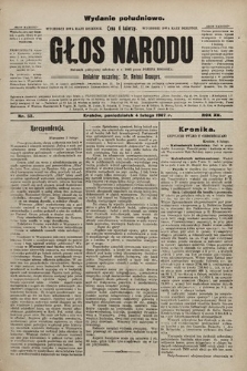 Głos Narodu : dziennik polityczny, założony w r. 1893 przez Józefa Rogosza (wydanie poranne). 1907, nr 52