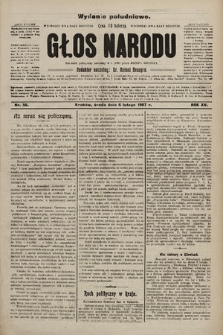 Głos Narodu : dziennik polityczny, założony w r. 1893 przez Józefa Rogosza (wydanie poranne). 1907, nr 56
