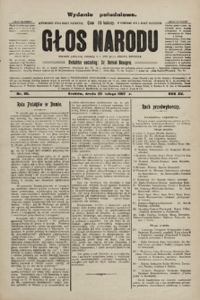 Głos Narodu : dziennik polityczny, założony w r. 1893 przez Józefa Rogosza (wydanie poranne). 1907, nr 80